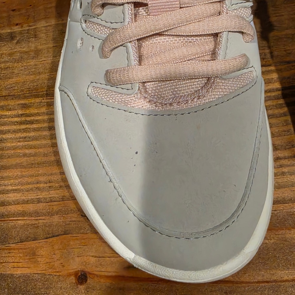 Crocs Womens On The Clock Work Sneaker Grey Pink Slip Resistant 209476-1FS Sz 5 - Picture 4 of 12